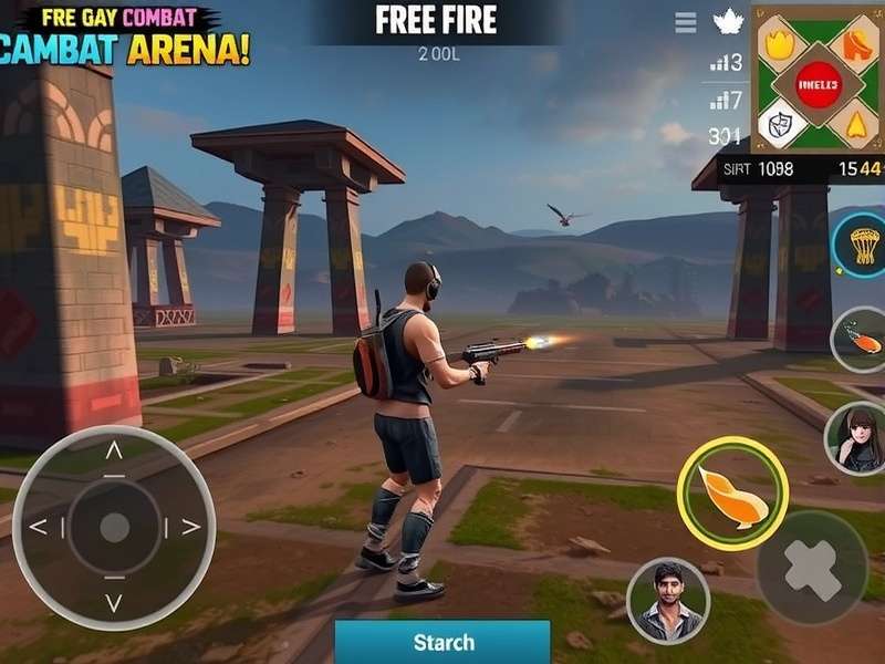 Free Fire Combat Arena character selection screen